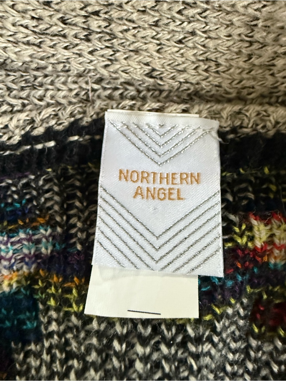 Northern Angel Aztec Long Cardigan sweater open front longline western small - Picture 3 of 12